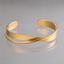 Gold Layered Cross-Over Cuff
