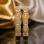 Gold Oval & Marquise Floral Kadas
