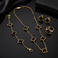 Black Clover 4-Piece Jewelry Set – Gold Tone