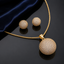 CZ Crystal Ball Locket Set – Rs. 1,050