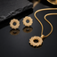 CZ Twisted Circle Locket Set – Rs. 850