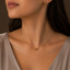 Ball Bead Snake Chain Necklace – Gold Tone