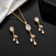 Emerald Tulip Pendant Set – Rs. 1250