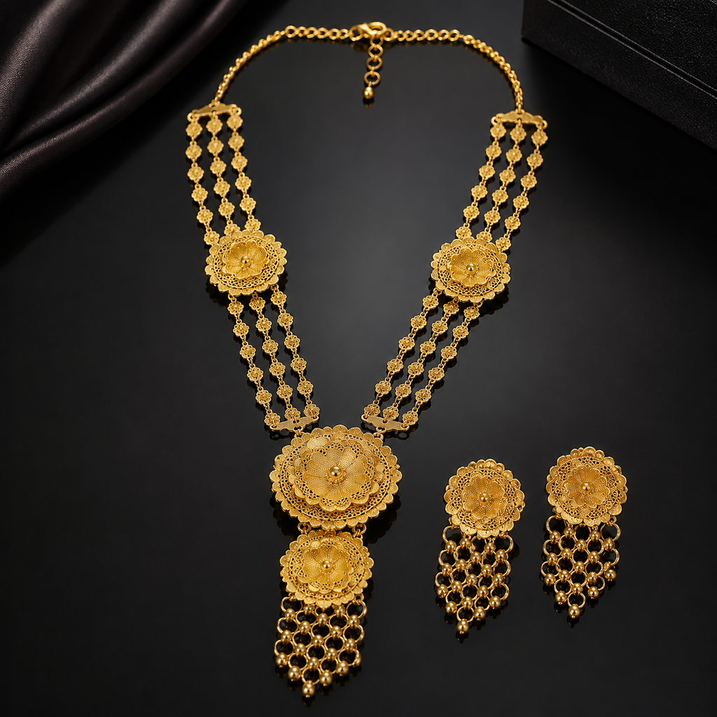 Traditional Floral Set – Rs. 2,650