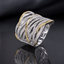Dual Tone Wave Ring – Rs. 1450
