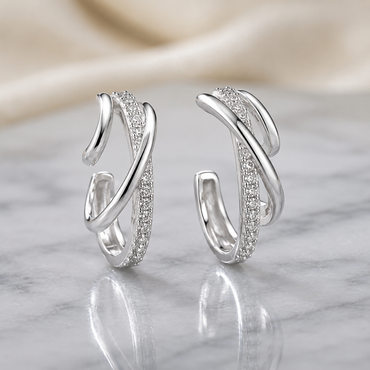 Double Hoop Earrings – Rs. 350