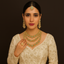 Elegant Triple-Layer Green Stone Necklace Set with Earrings & Maang Tikka – Rs. 7850
