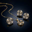 Gold-Tone Floral Cluster Jewelry Set - Multi-color