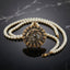 Gold Allah Calligraphy Pearl Necklace