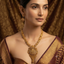 Antique Gold Temple Necklace Set