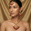 Antique Kundan Chandbali Bridal Set