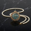 Gold Allah Calligraphy Pearl Necklace