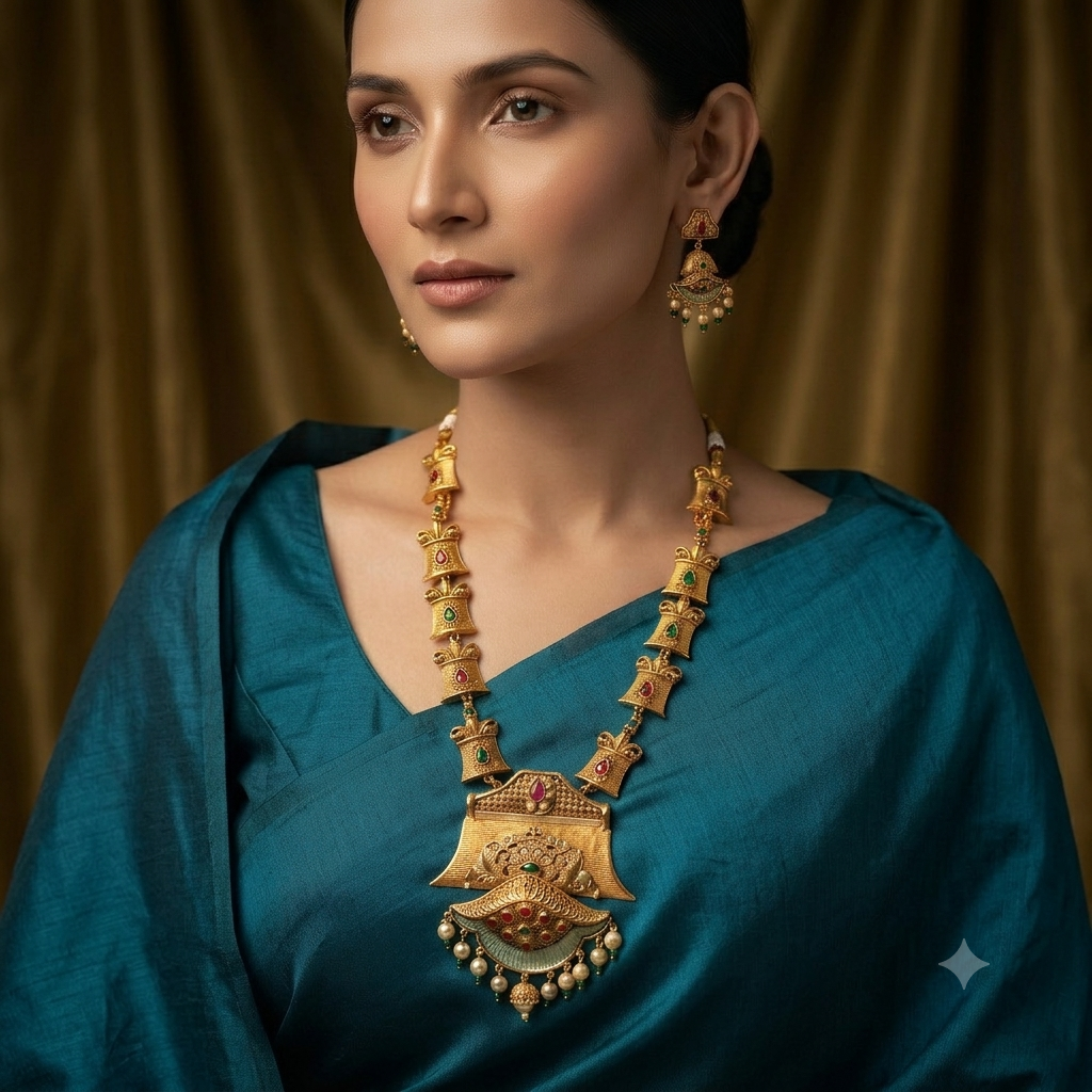 Meenakari Heritage Long Haar Set