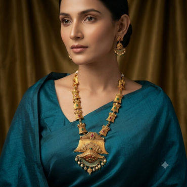Meenakari Heritage Long Haar Set