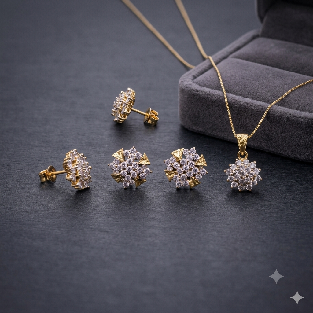 Crystal Snowflake Jewelry Set