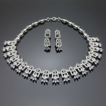 Platinum Prism Choker Set