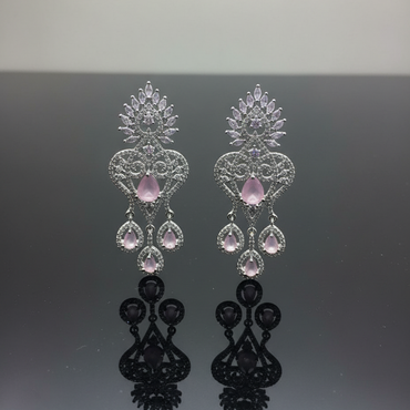 Rose Pink Heart Chandeliers