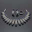 American Diamond Blue Stone Bridal Necklace Set – Luxury Wedding Jewelry Pakistan
