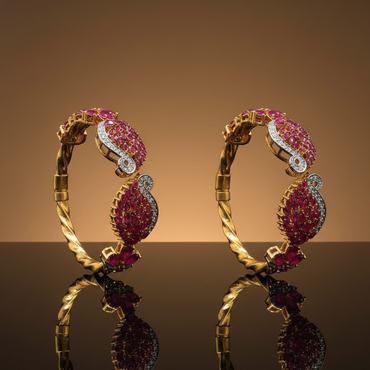 Ruby Traditional Bangles – Bridal Jewelry Pakistan