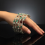 Emerald Glow Zircon Luxury Bangles – Bridal Jewelry Pakistan