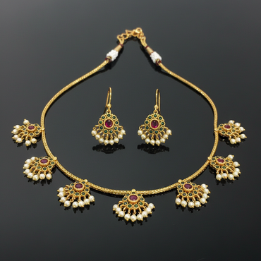 American Diamond Antique Set – Pakistani Bridal Jewelry