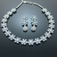 Floral American Diamond Necklace Set – Elegant Wedding Jewelry Pakistan
