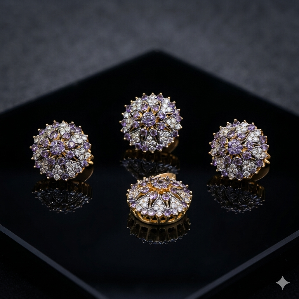 Vintage Floral Jewelry Set