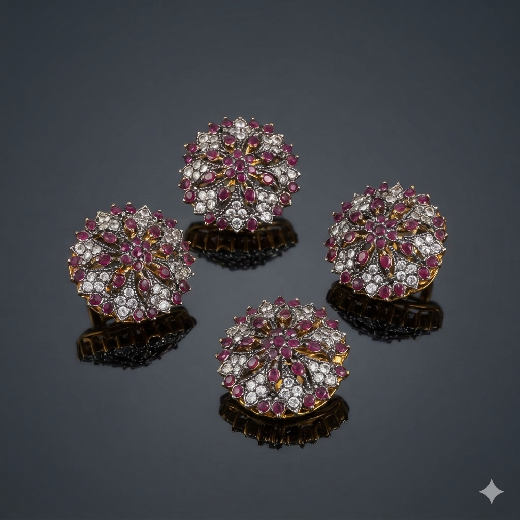 Vintage Floral Jewelry Set