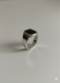 Black Onyx Signet Ring – Silver-Tone