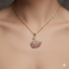 Swan Pendant Necklace - Stainless Steel Gold-Tone Locket