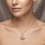 Swan Pendant Necklace - Stainless Steel Gold-Tone Locket