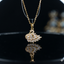Swan Pendant Necklace - Stainless Steel Gold-Tone Locket
