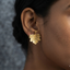 Textured Maple Leaf Studs