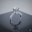 Round Solitaire Cathedral Ring