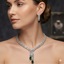 Marquise Leaf American Diamond Necklace & Earring Set