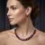 Teardrop Cluster American Diamond Choker Set