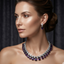 Teardrop Cluster American Diamond Choker Set