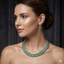 Teardrop Cluster American Diamond Choker Set