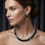 Teardrop Cluster American Diamond Choker Set