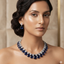 Teardrop Cluster American Diamond Choker Set