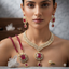 Traditional Kundan Bridal Necklace Set with Maang Tikka