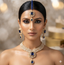 Traditional Kundan Bridal Necklace Set with Maang Tikka
