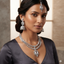 Double Row Jhumka American Diamond Bridal Set with Maang Tikka