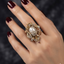 Antique Baroque Pearl Statement Ring