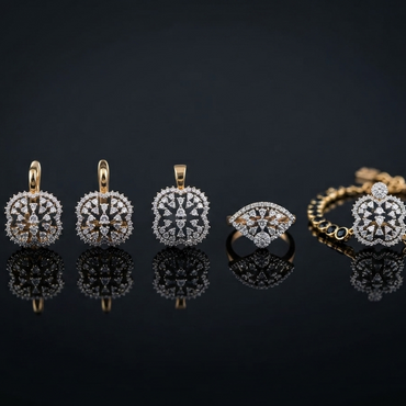 Crystal Lattice Complete Jewelry Set
