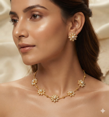 Floral South Indian Choker Set