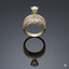 Gold Pavé Wave Solitaire Ring