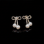 Fancy Pearl Bow Earrings
