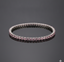 Pink Princess-Cut Tennis Bracelet