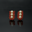 Pearl and Coral Cluster Studs